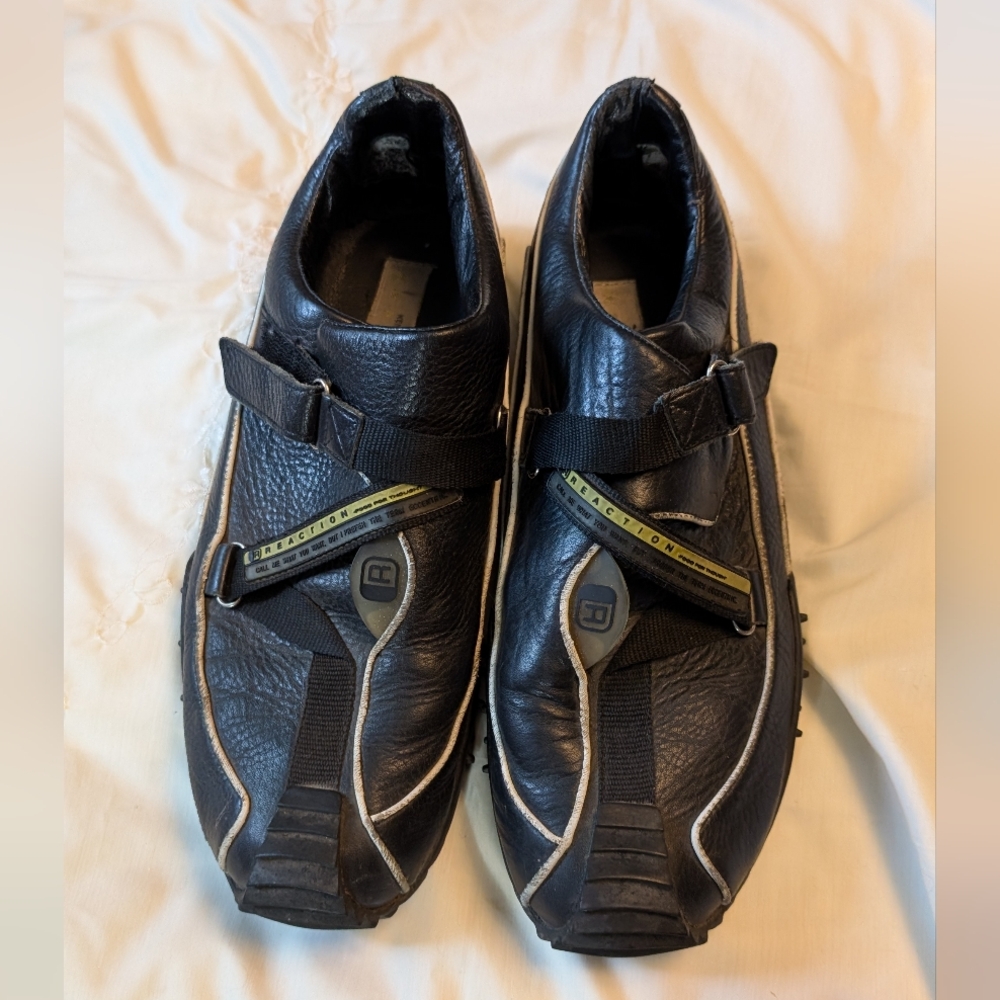 Kenneth Cole Reaction Sz11 Black and Gray Athletic Golf Shoes VGUC